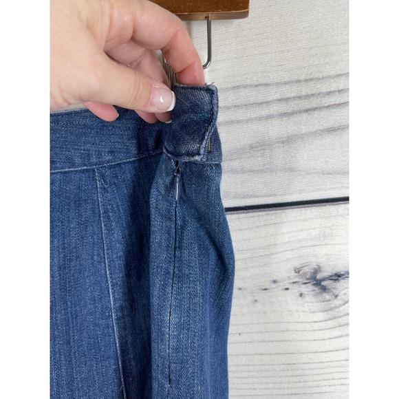 L. L. Bean A-Line Denim Skirt Retro Blue Size 8 Regular - Picture 3 of 7